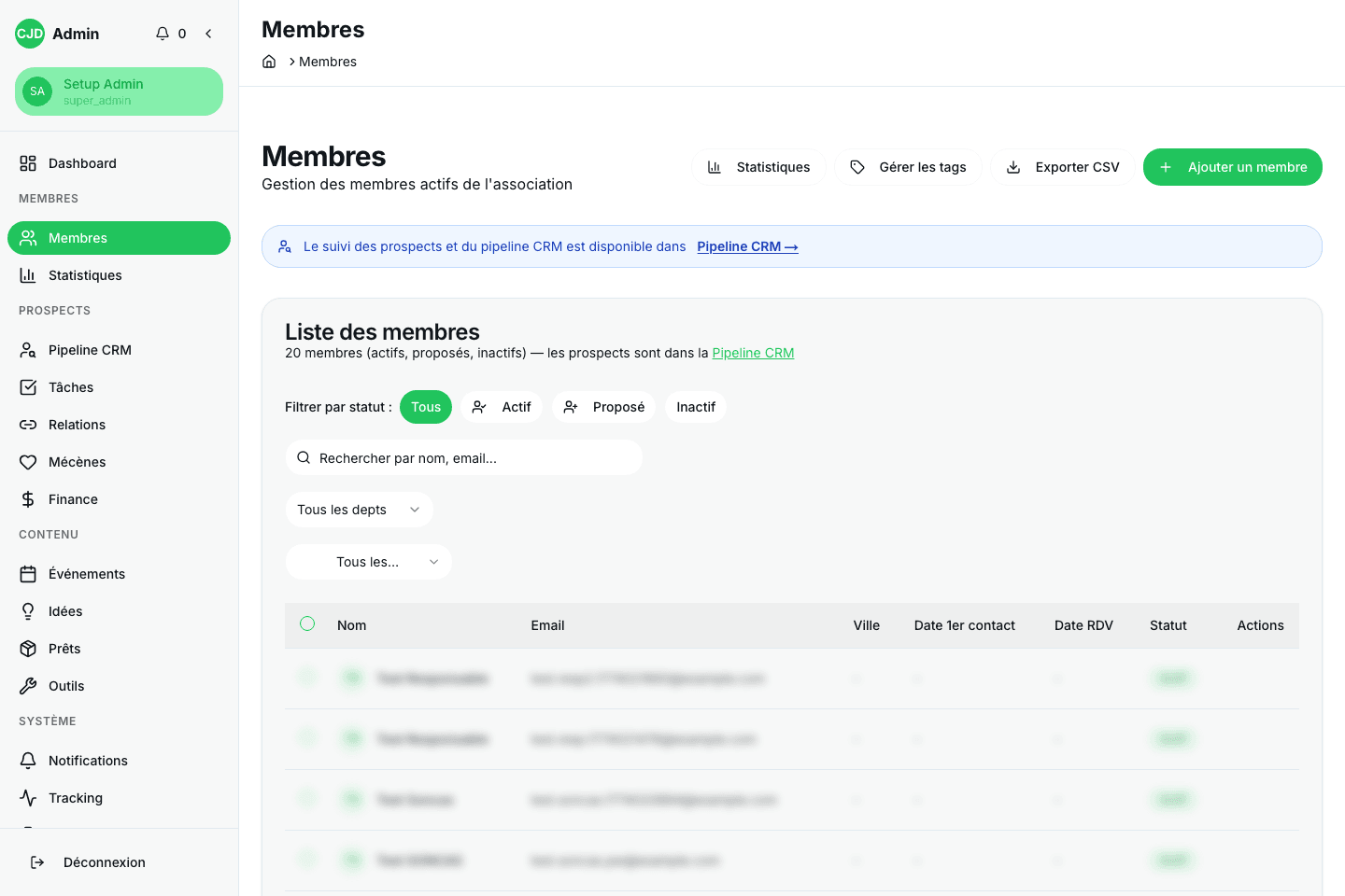 Member management